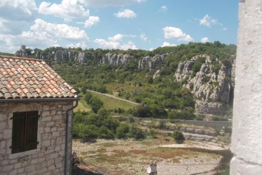Maison Pierre Et Voute Au Coeur Du Village Balazuc Bagian luar foto