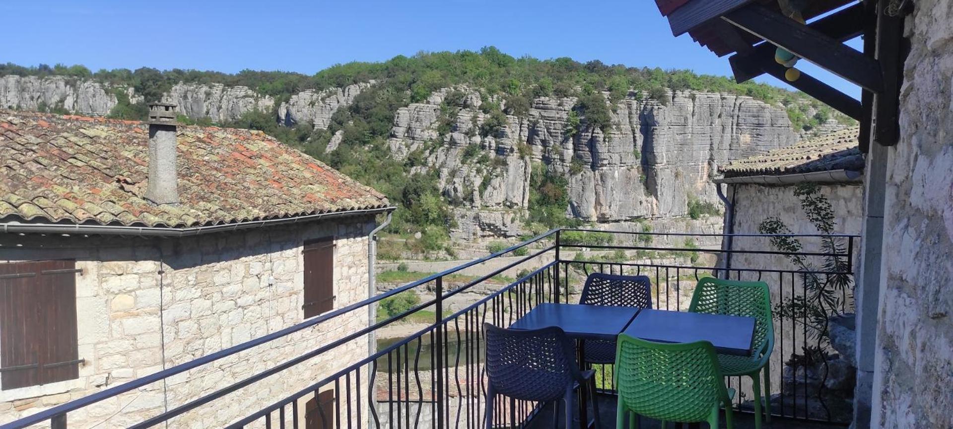 Maison Pierre Et Voute Au Coeur Du Village Balazuc Bagian luar foto